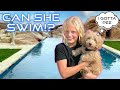 Teaching our Puppy to Swim! HER FIRST TIME!