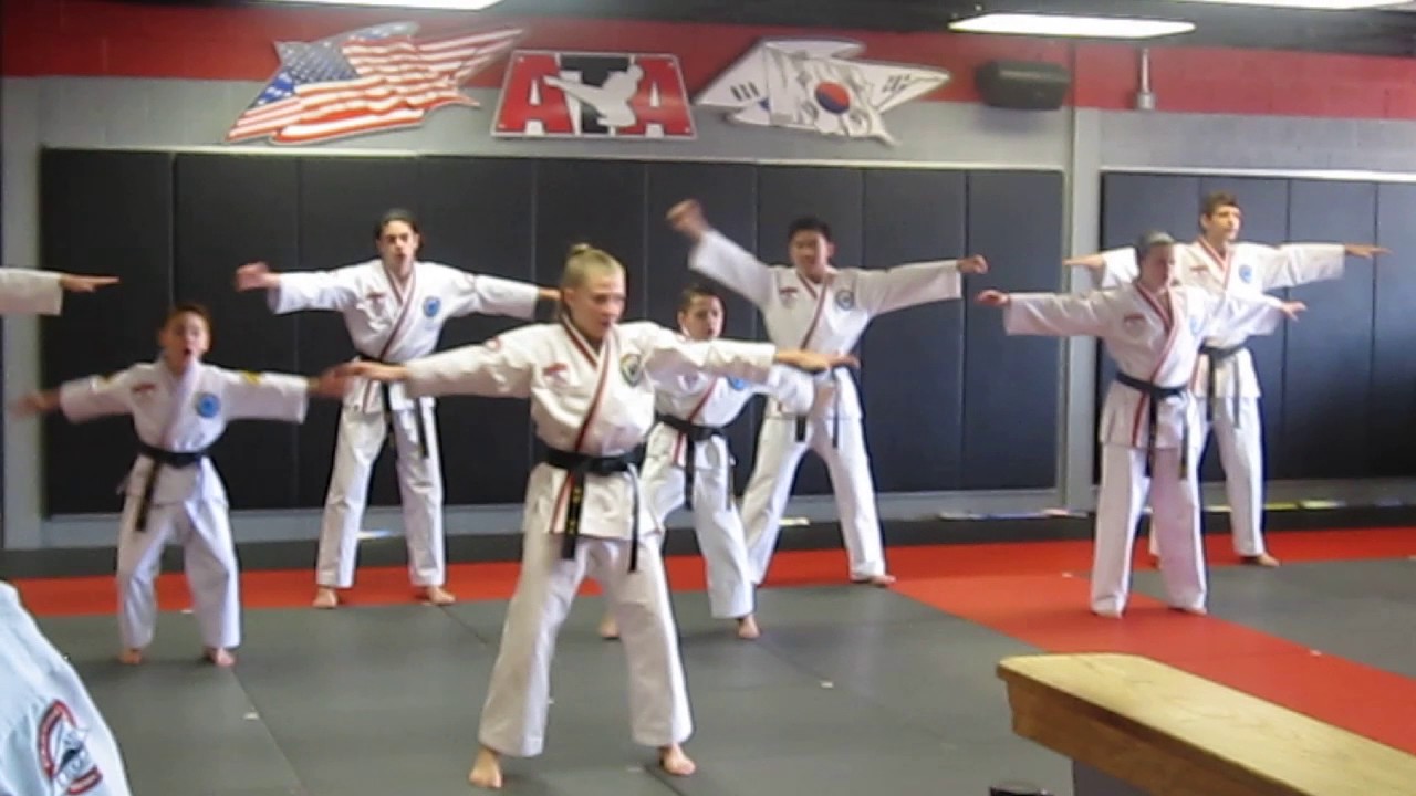 ATA Edgewood MD Blackbelt Demo Team Routine 1 YouTube