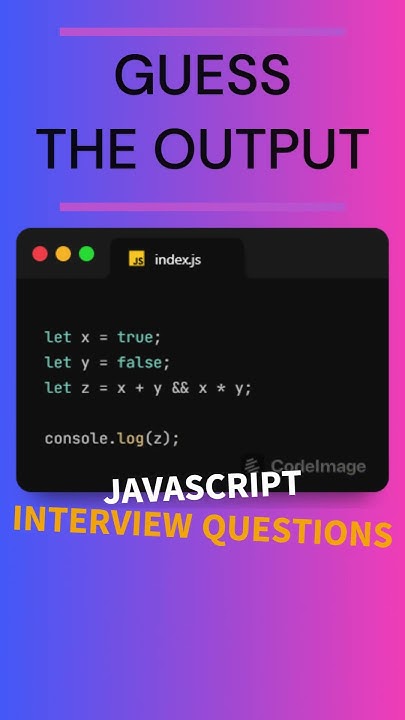 JAVASCRIPT INTERVIEW QUESTIONS. GUESS THE OUTPUT #coding #javascript # ...