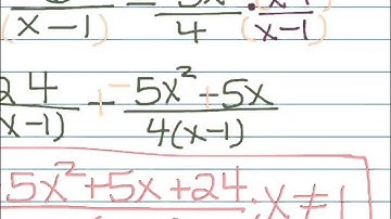 Adding/Subtracting Rational Functions
