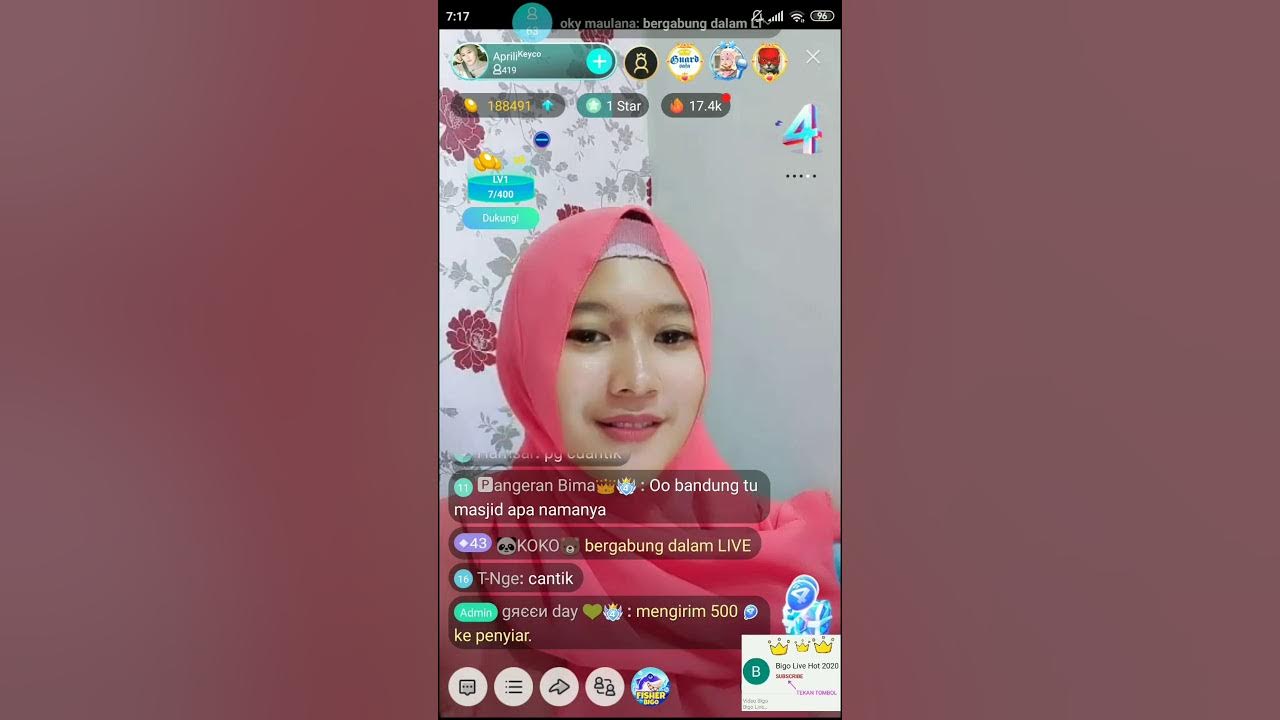 Bigo Live Hot Cute Girl Berjilbab Aprilia Bandung Live Pagi, Cantih Sih