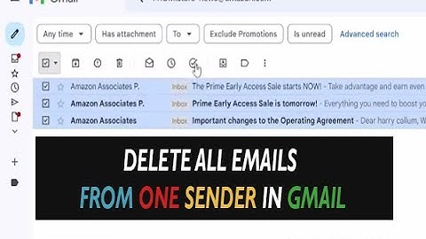 ✅ How to delete all emails from one sender in Gmail