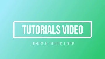 How To Operate Inner & Outer Loop  In HTML & JAVASCRIPT  In  URDU EASY & SIMPLE