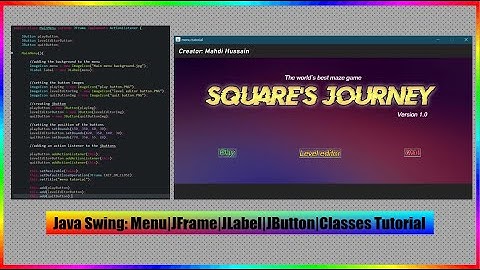 Step-by-Step Java Menu Tutorial: JFrame, JLabel, JButton Explained