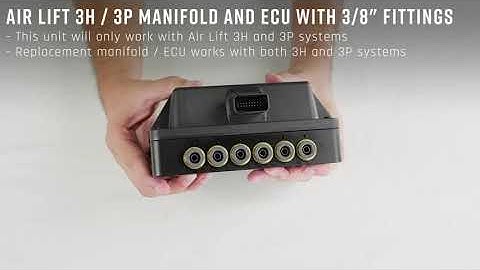Air Lift 3H / 3P Manifold And ECU With 3/8" Fittings | 72634-W