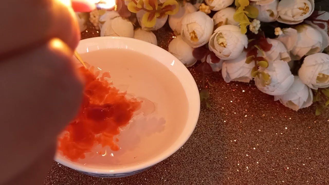 Лотос гадания на воске
