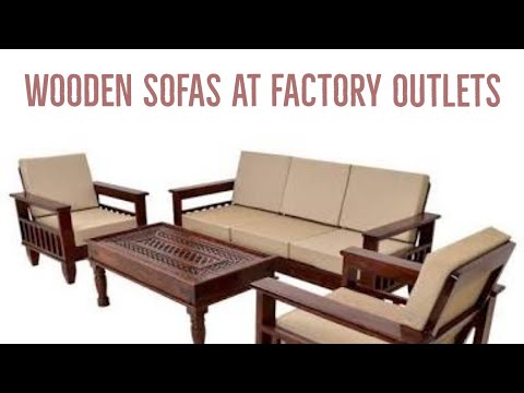 STYLISH WOODEN SOFAS FOR SMALL SPACE &