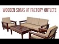 STYLISH WOODEN SOFAS FOR SMALL SPACE & LARGE