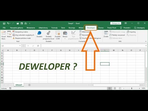 Wideo: Jak Dodać Kartę Deweloper W Programie Excel