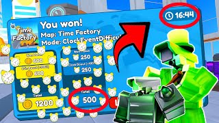 EASY FARM CLOCKS in TIME CREATE ☠️ Toilet Tower Defense - ROBLOX