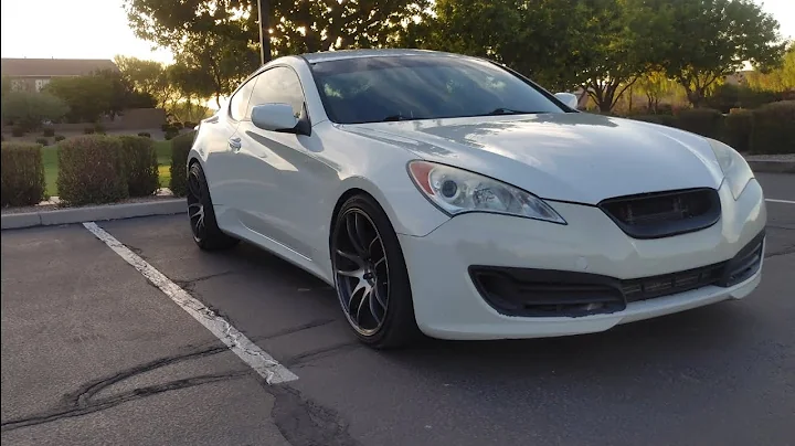 Genesis coupe wheel tire matchup. Specs to have flush fitment. Vordoven forme 9 wheels.