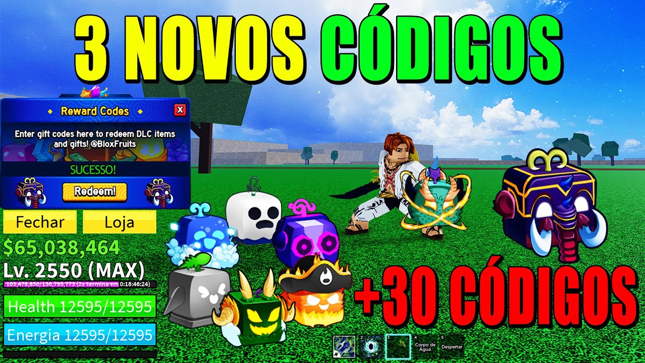 CORRE!! NOVO CÓDIGO + TODOS OS CÓDIGOS ATUALIZADOS DE EXP RESET STATUS DE  2023 DO BLOX FRUITS roblox 