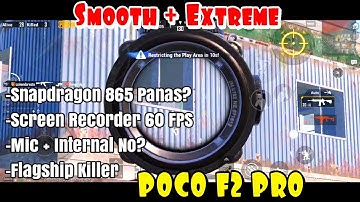 Screen Recorder SMOOTH EXTREME 60 FPS POCO F2 PRO PUBG MOBILE NEW ERA Flagship Killer