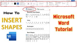 كيفية رسم الأشكال في برنامج Microsoft Word 2016 التعليمي | أدوات الأشكال screenshot 4