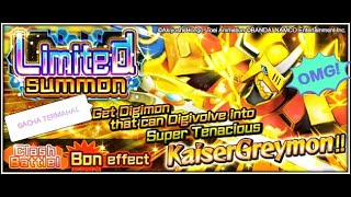 OMG 2000 Ruby  WORTH IT Or NOT | GACHA BANNER SUPER TENACIOUS KAISERGREYMON digimonrearise