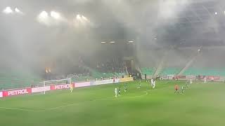 Olimipja Ljublana-NK Maribor 0:0 16.3.2019  hoooodně dýmu