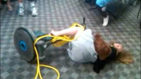 Riding A floor Buffer Dungeon style