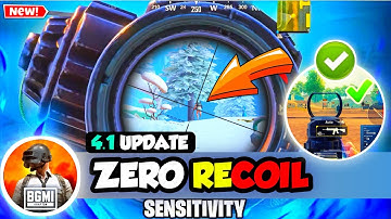 🔥Bgmi 4.1 Update Best Sensitivity 🔥 Zero Recoil for All Devices (Gyro & Non-Gyro)🚀
