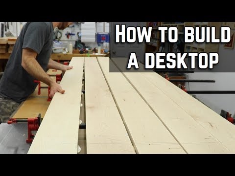 How to build and finish a desk top / DIY Table