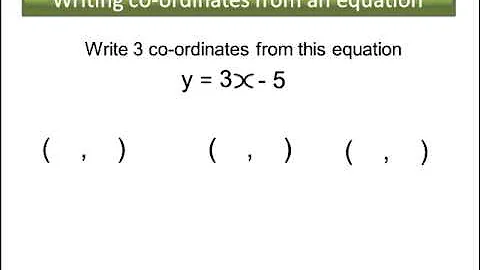 finding coordinates on a straight line