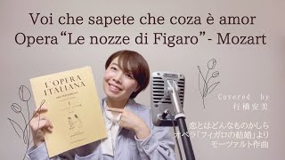 【歌ってみた】Voi che sapete che coza è amor Opera "Le nozze di Figaro" Mozart by Yasumi Yukuhashi【一発撮り】