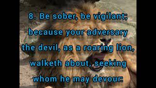 1st Peter 5:7 - 9 KJV