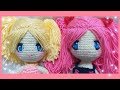 My Craft) HOW TO CROCHET BASIC DOLL) - طريقه تطريز العيون وتركيب الشعر لعروسة كروشيه