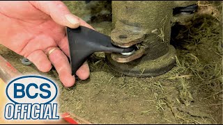 Installing Lawn-Mowing Scoop Blades on BCS Flail Mowers