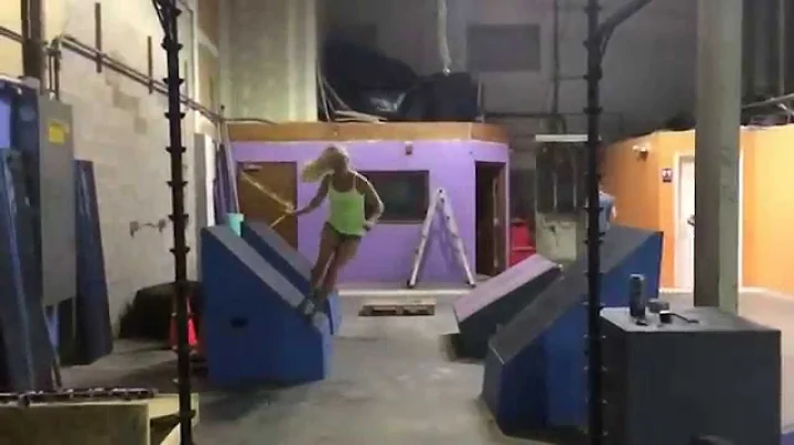 Jessica Britten training for american ninja warrior