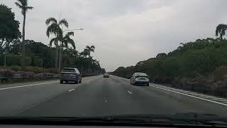Driving in Singapore from Changi Coast Walk to Jalan Zamrud.