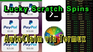 Lucky Scratch & Spin wheel  Trick & scratch win daily your gift unlimited Rewards via Termux screenshot 5