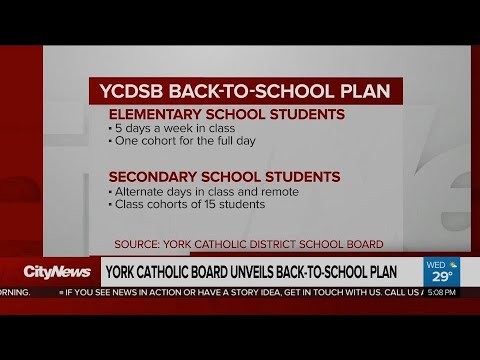 York Catholic Board unveils back-to-school plan