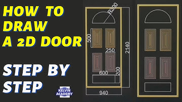 2D Door Design in AutoCAD (Step by Step Guide) for Beginners