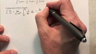 Improper Integrals with Infinite Discontinuities, Part 1