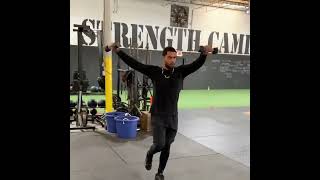 Isolation exercise we use to build up shoulder mass in our athletes shorts