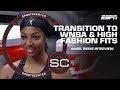 Angel Reese on transition to the WNBA and her high fashion outfits | SportsCenter