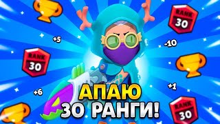 АПАЕМ 30 РАНГИ НА РАЗНЫХ БОЙЦАХ 🔥СТРИМ БРАВЛ СТАРС