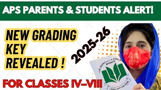 APS 2025-26 Grades Unlocked! 🎓  | Cold & Warm Regions | New policy IV-VIII|