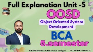 OOSD UNIT 5 Quick Revision Short & Long Imp Questions 2025-26 BCA V Semester 5th Sem OU