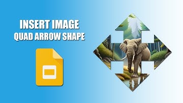 How to insert image into quad arrow shape in google slides