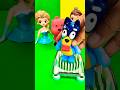 BLUEY AND DISNEY PRINCESS TOYS REVIEW UNBOXING ASMR VIDEO 🪞🛍️#shorts #toys #bluey #disneytoys