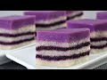 Crater-free Seri Muka I Steamed Purple Sweet Potato Glutinous Rice Kuih (Vegan) 蒸紫薯糯米粿(素)