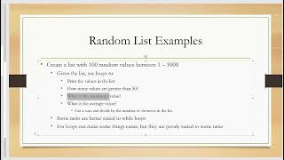 Details Loops N Lists Pt II Guide