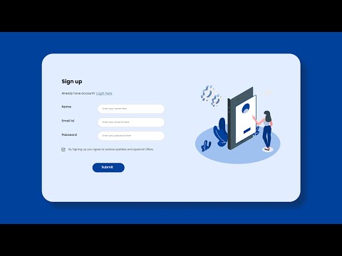 Designing a simple Signup page UI using Figma | Signup Page UI Design