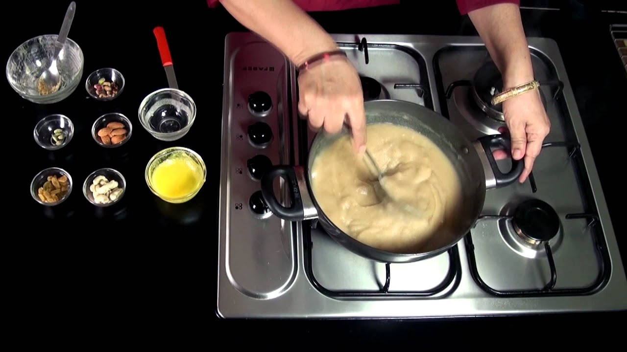 Atta halwa recipe - Atta ka Sheera - Wheat Flour Halwa | Nisha Madhulika