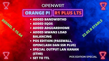 Openwrt Orange Pi R1 Plus LTS POS edition Special LAN eth0