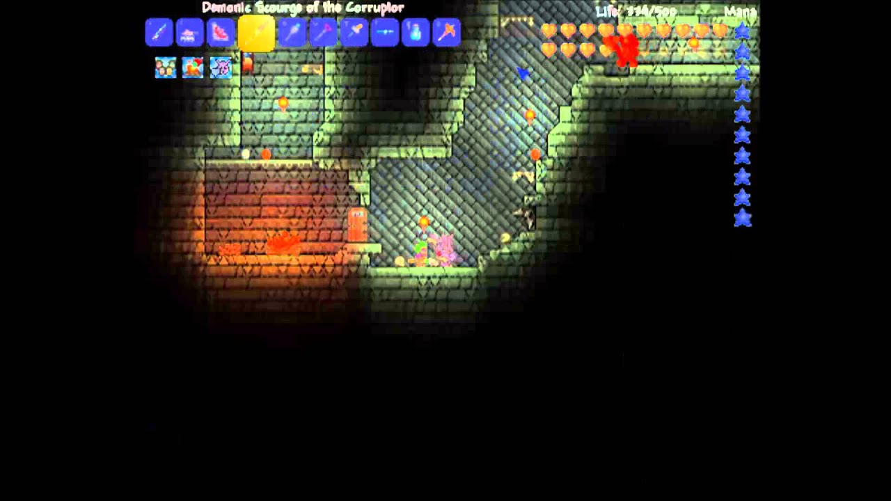 Terraria: How to get a Wisp In A Bottle - YouTube