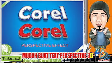 CARA BUAT EFEK TEXT PERSPECTIF 3 DIMENSI DI CORELDRAW | Tutorial CorelDRAW | Buat Logo di CorelDraw
