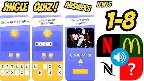 Jingle Quiz ‪Game All levels 1-7 Part 1 Gameplay Walkthrough (iOS-Android)