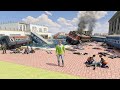 🔥 Franklin Train Crash on Jack House 🚂 - INDIAN Theft AUTO SIMULATOR